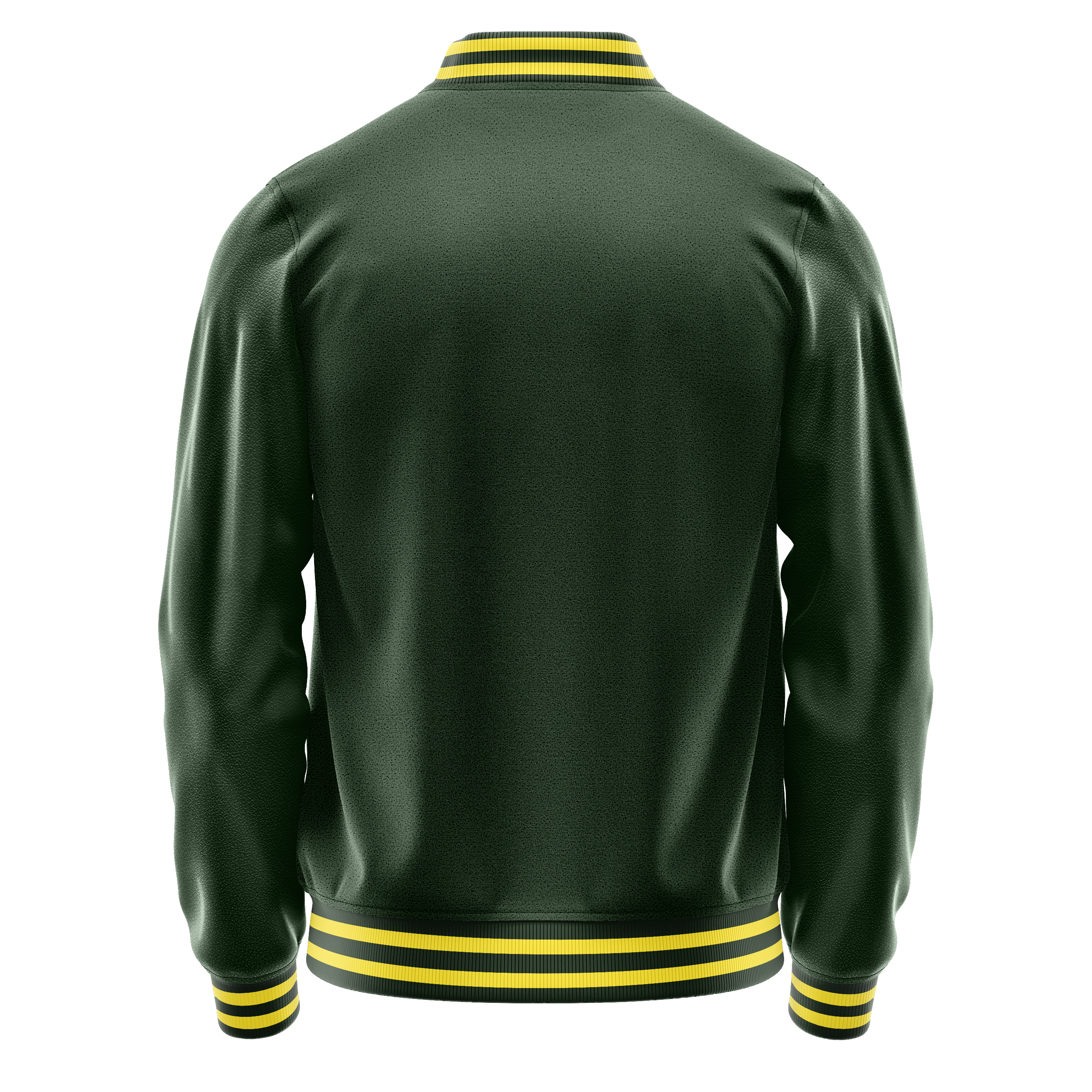 Custom Dark Green Varsity Jacket Dark Green Leather Sleeves JG06060626