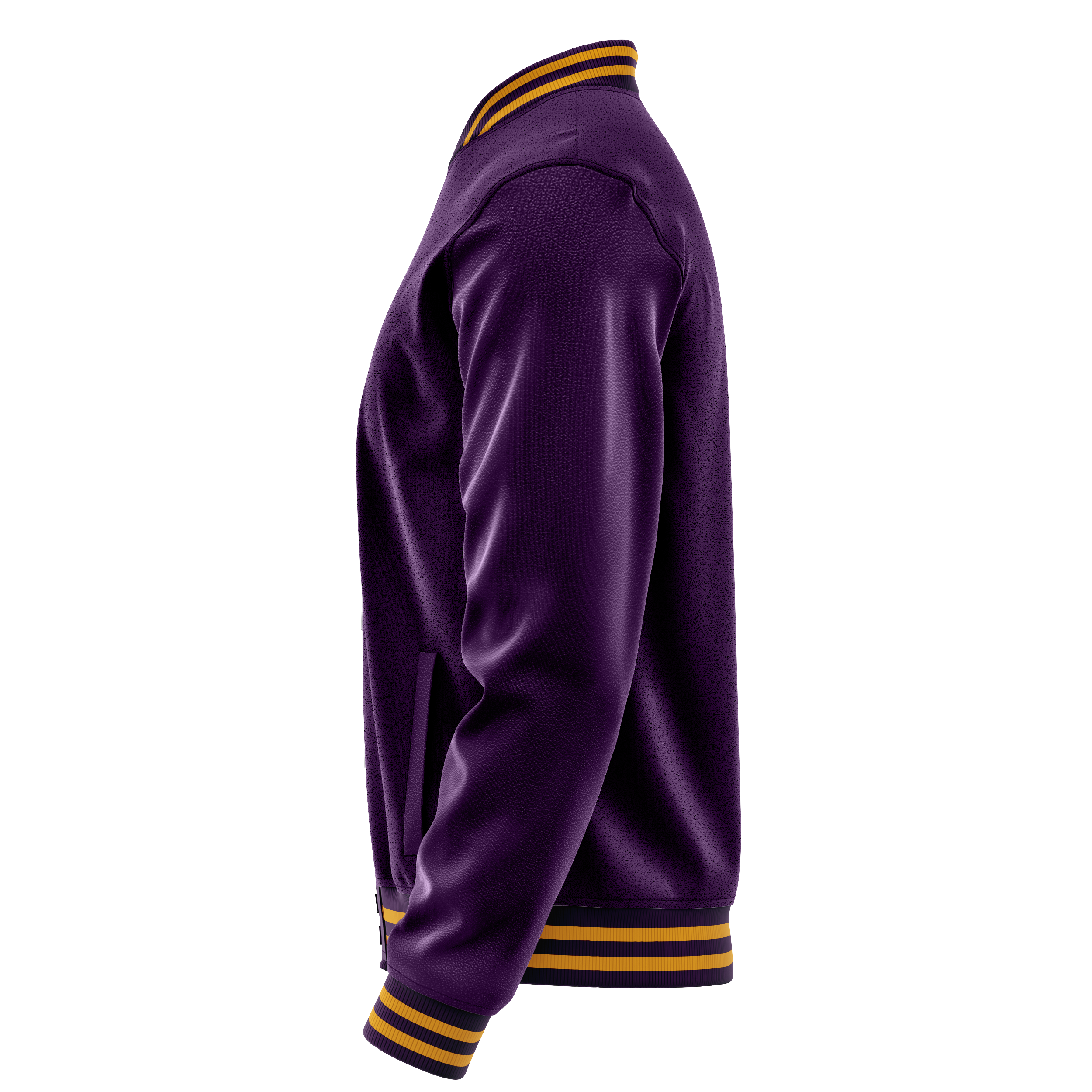 Custom Purple Varsity Jacket Purple Leather Sleeves JG07070719