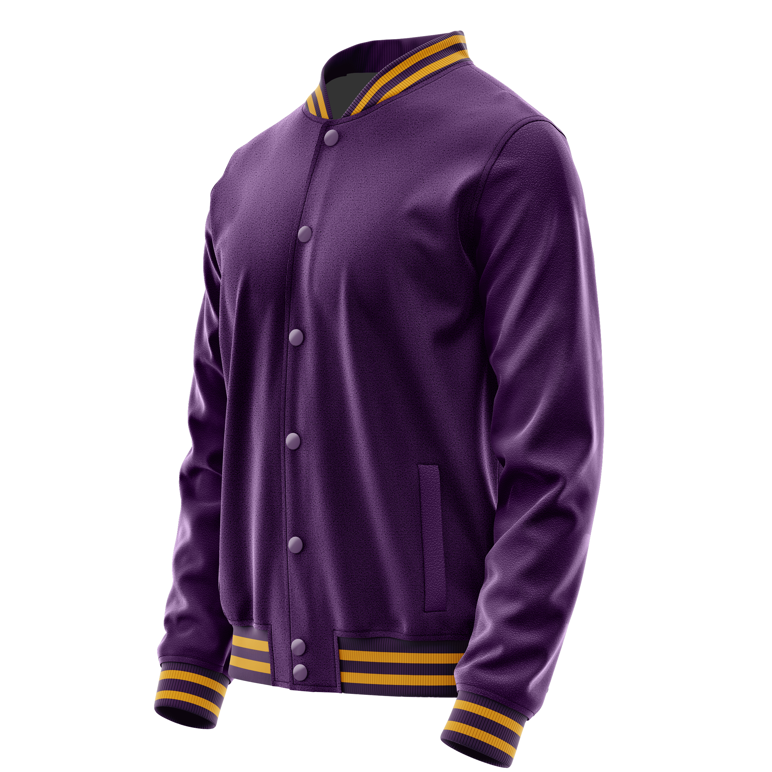 Custom Purple Varsity Jacket Purple Leather Sleeves JG07070719