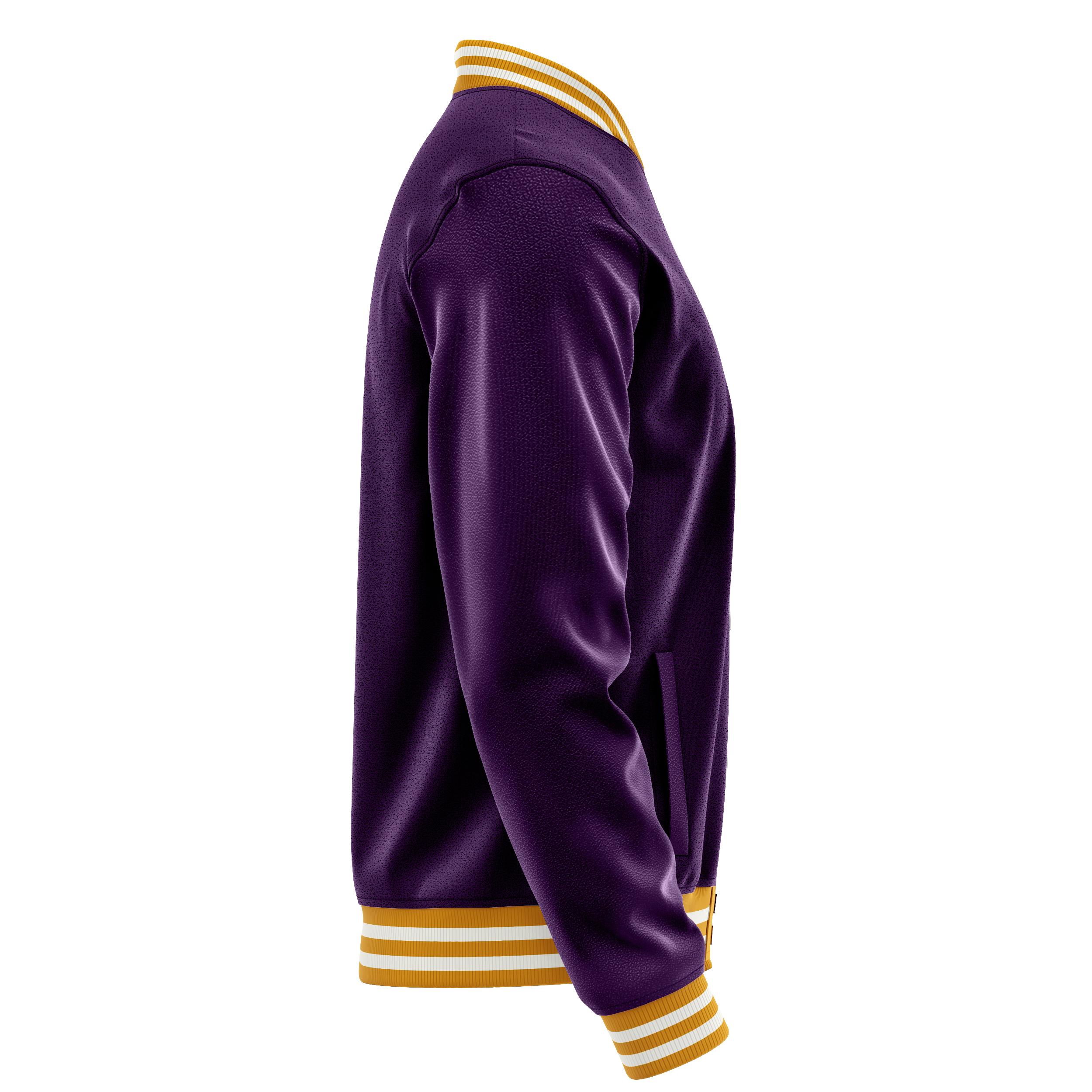 Custom Purple Varsity Jacket Purple Leather Sleeves JG07071918