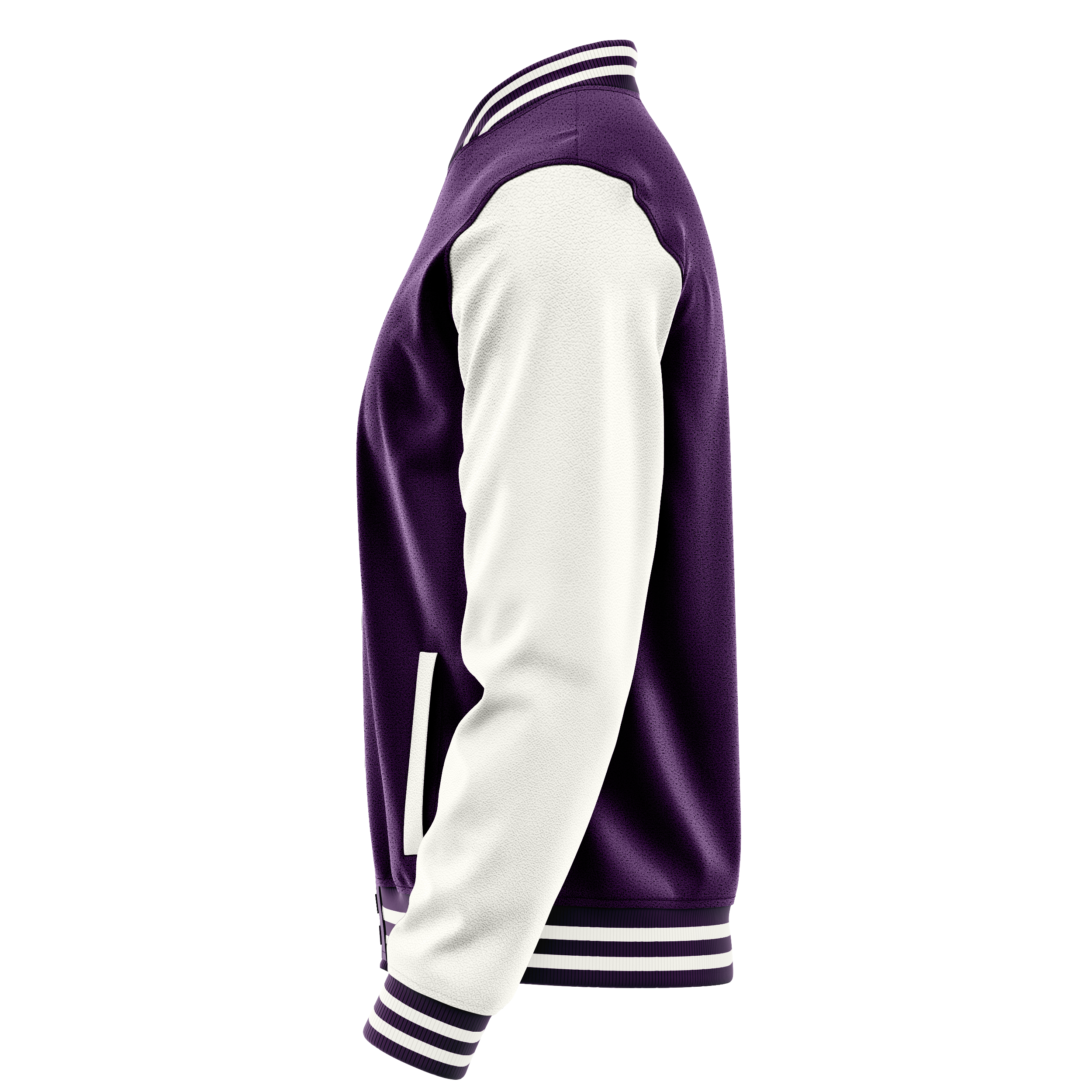 Custom Purple Varsity Jacket White Leather Sleeves JG07180718