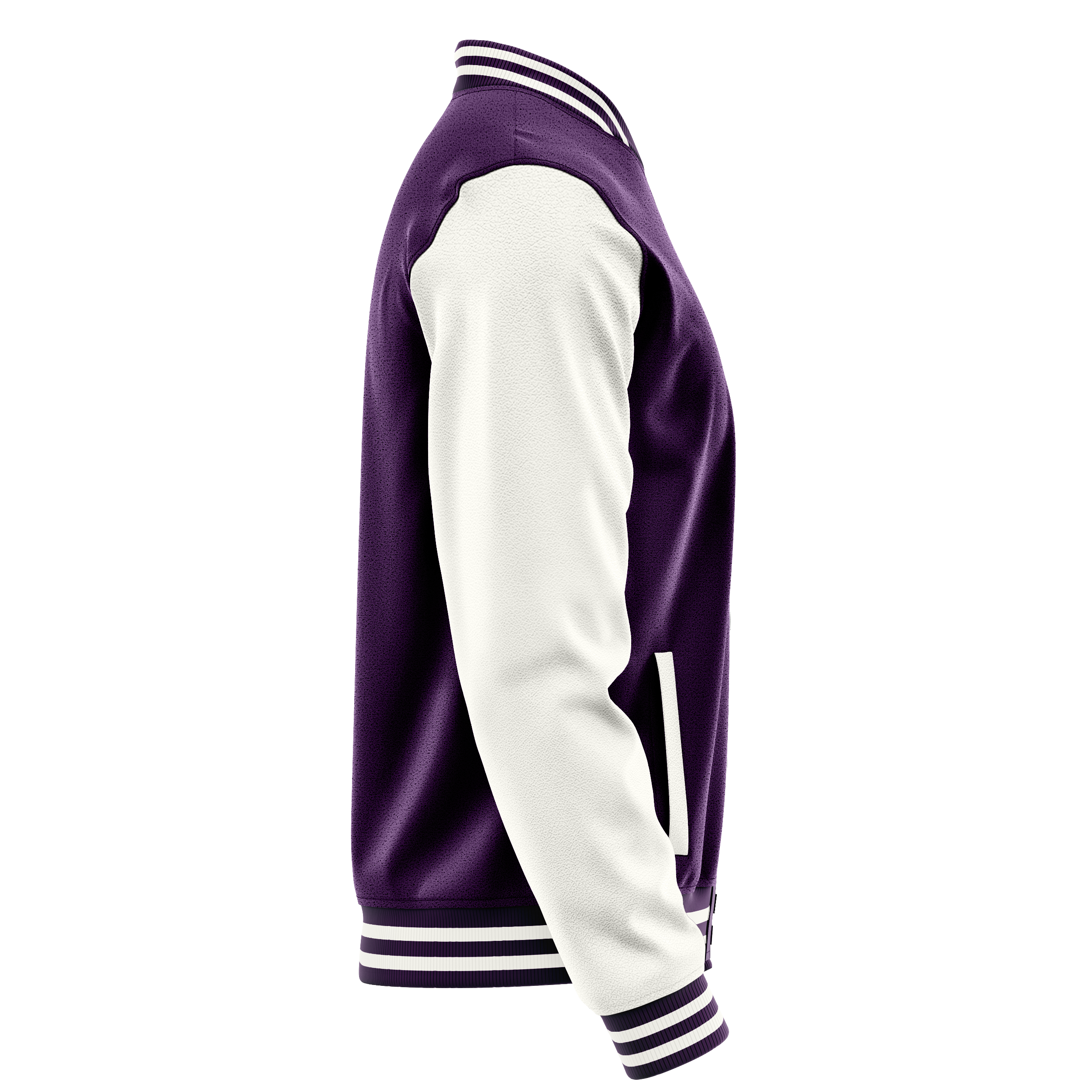 Custom Purple Varsity Jacket White Leather Sleeves JG07180718