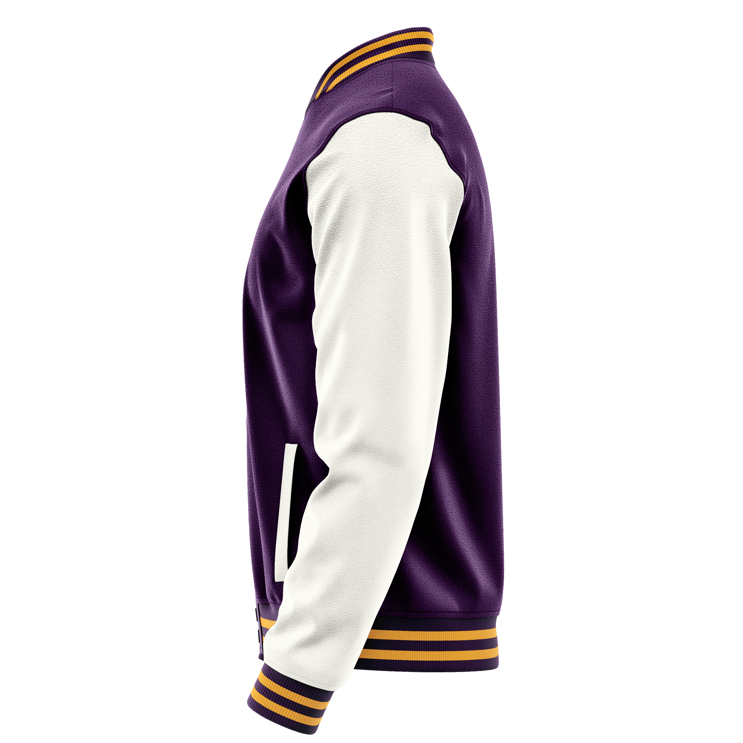 Custom Purple Varsity Jacket White Leather Sleeves JG07180719