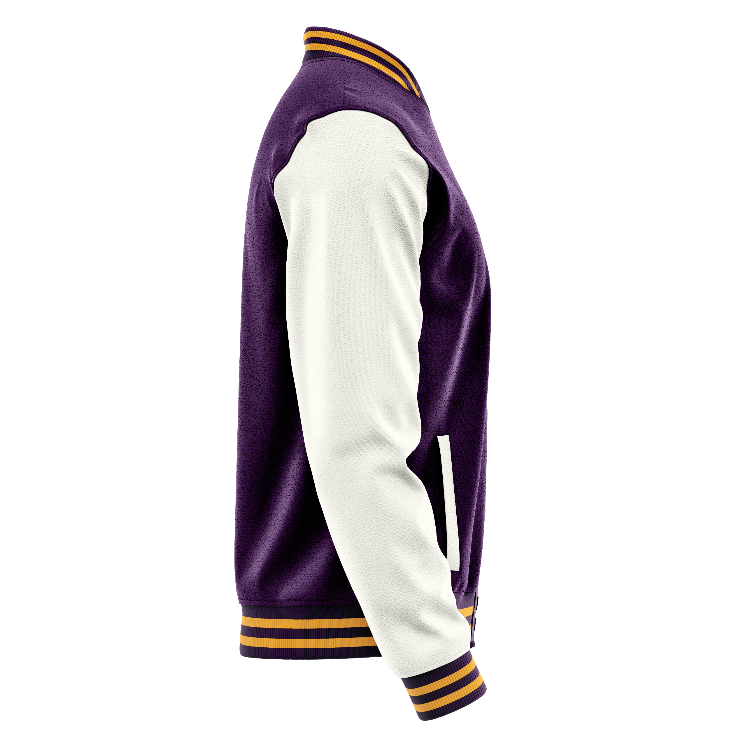 Custom Purple Varsity Jacket White Leather Sleeves JG07180719