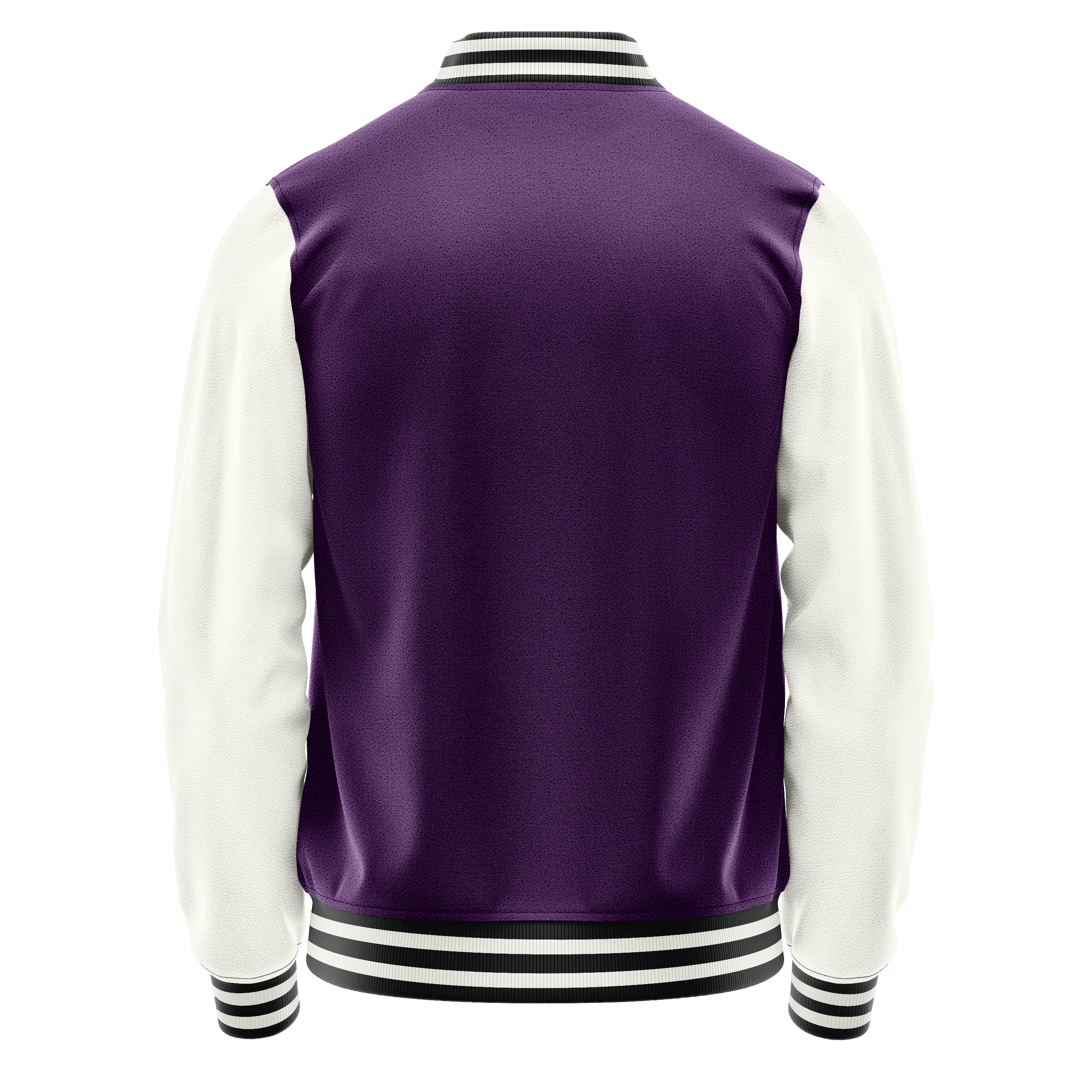 Custom Purple Varsity Jacket White Leather Sleeves JG07181718