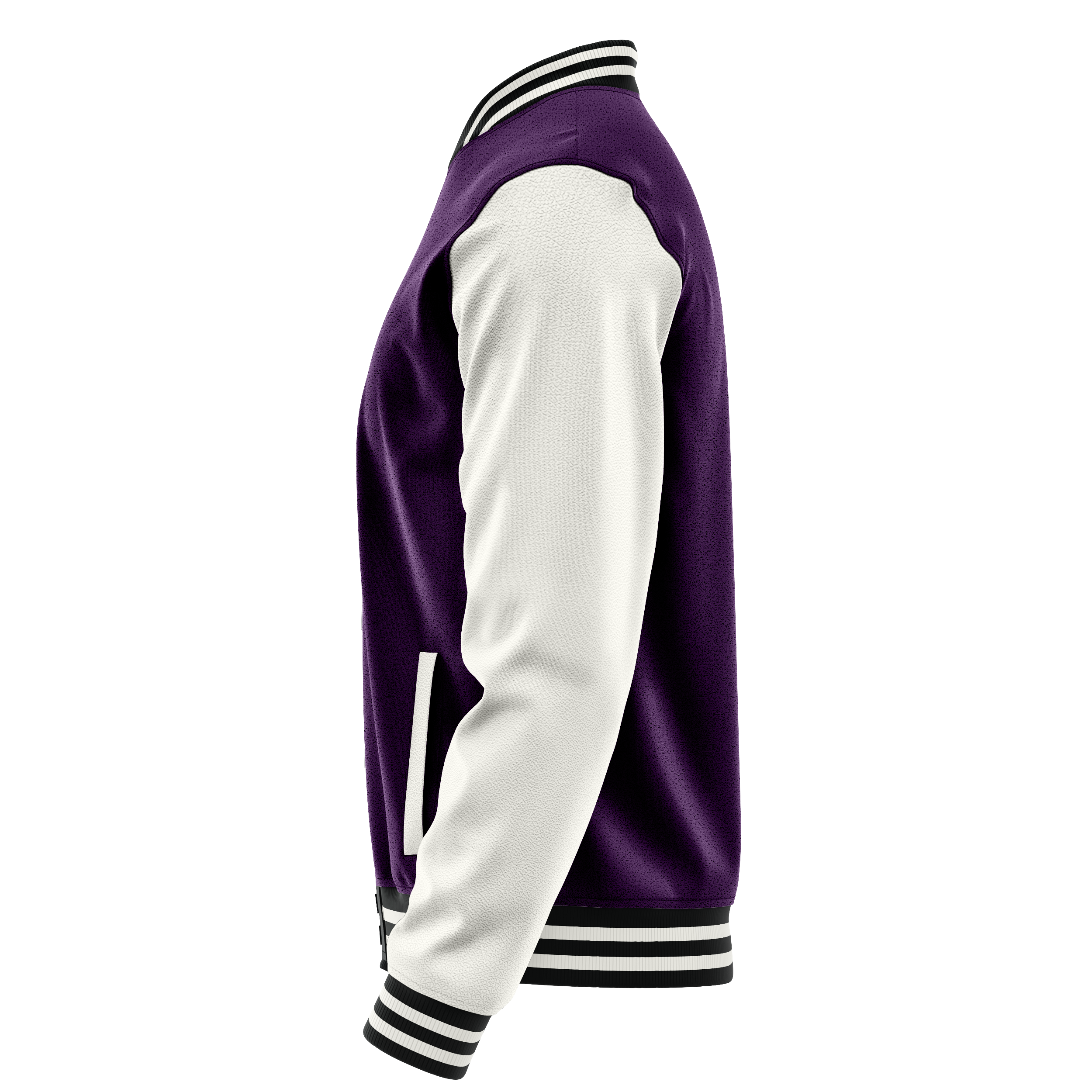 Custom Purple Varsity Jacket White Leather Sleeves JG07181718