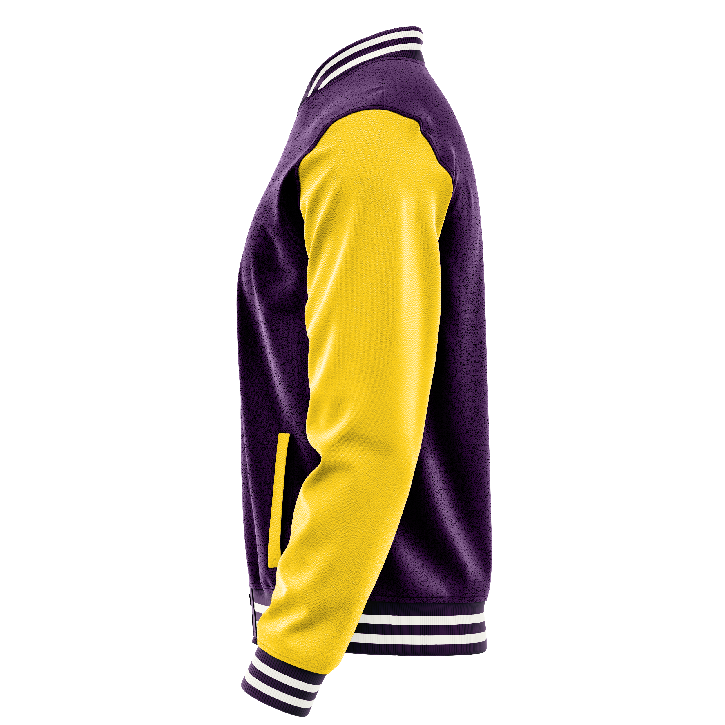 Custom Purple Varsity Jacket Gold Leather Sleeves JG07300718