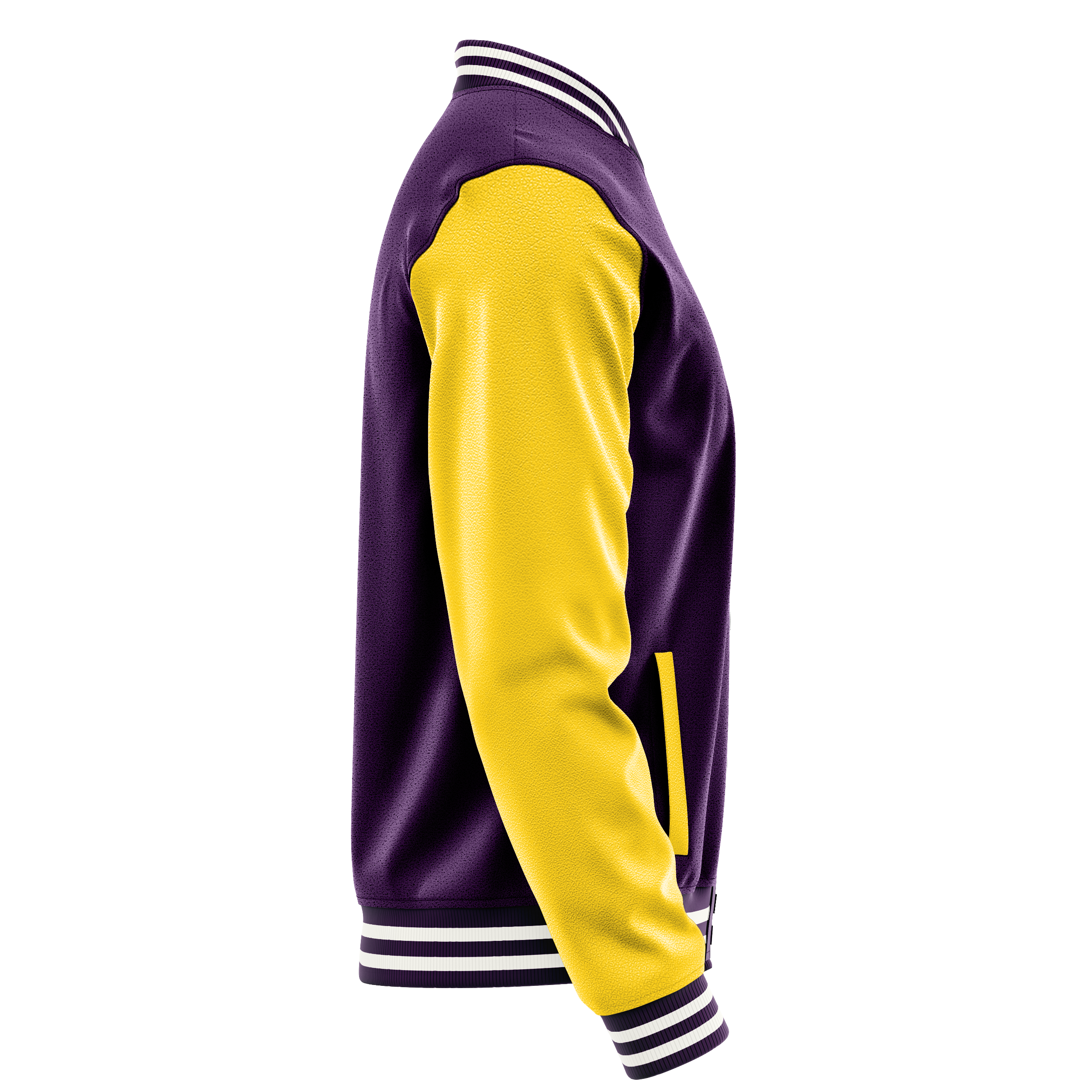 Custom Purple Varsity Jacket Gold Leather Sleeves JG07300718