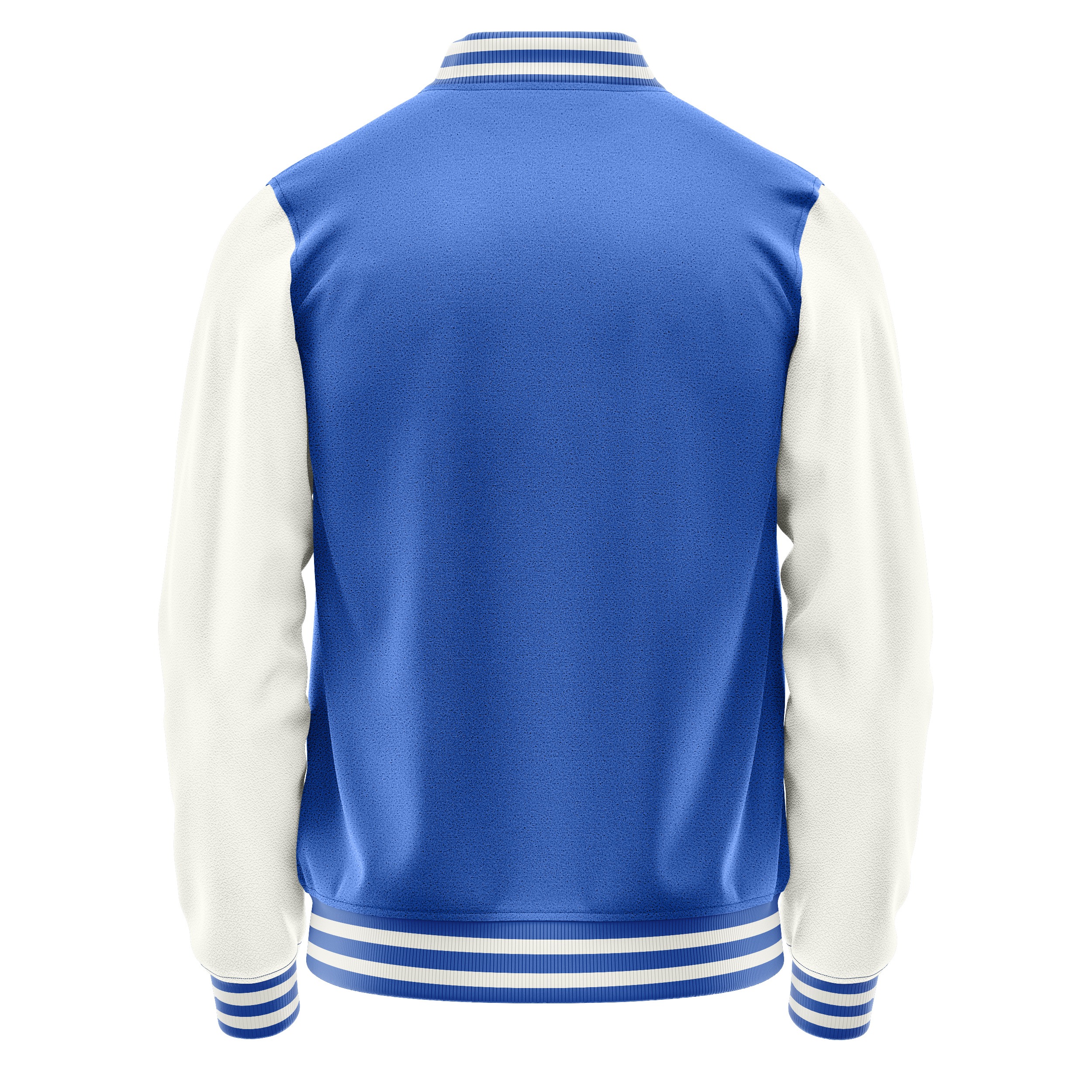 Custom Sky Blue Varsity Jacket White Leather Sleeves JG09180918