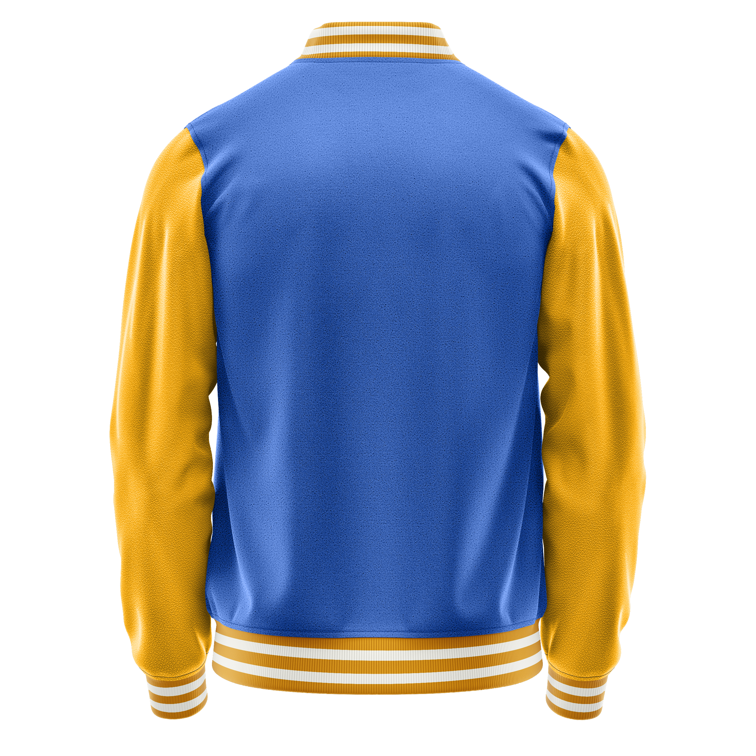 Custom Sky Blue Varsity Jacket Yellow Leather Sleeves JG09191918