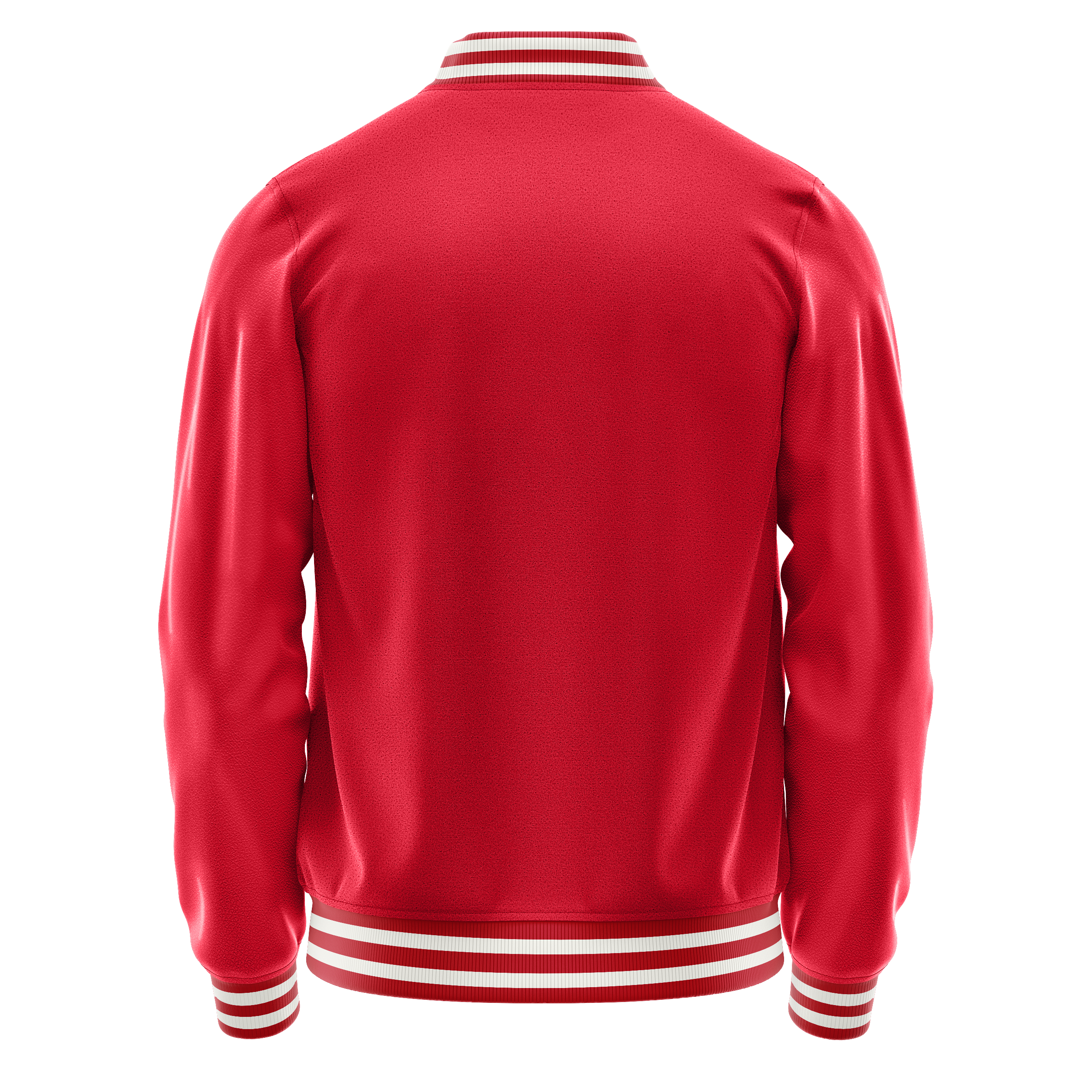 Custom Red Varsity Jacket Red Leather Sleeves JG14141418