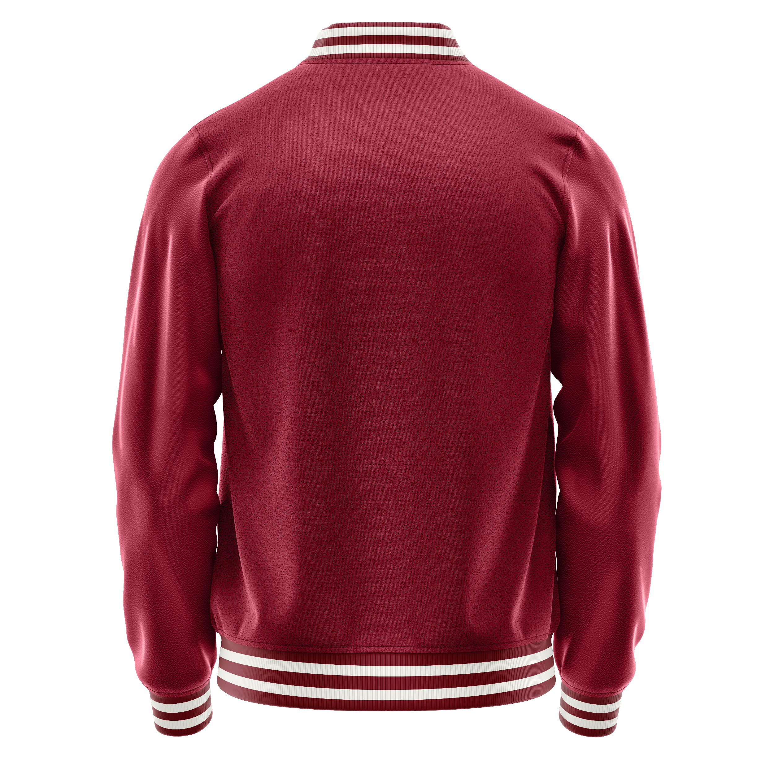 Custom Crimson Red Varsity Jacket Crimson Red Leather Sleeves JG15151518