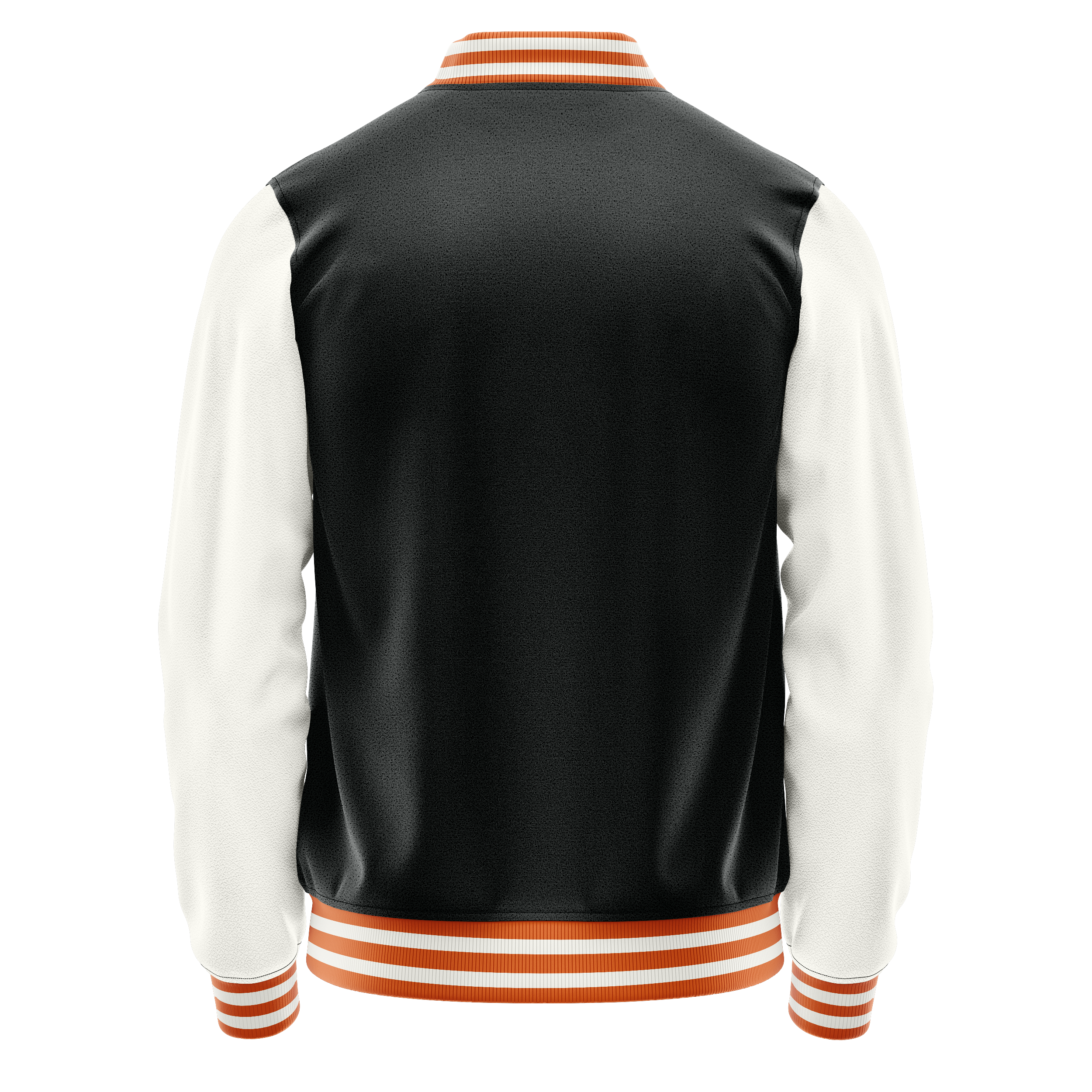 Custom Black Varsity Jacket White Leather Sleeves JG17182818