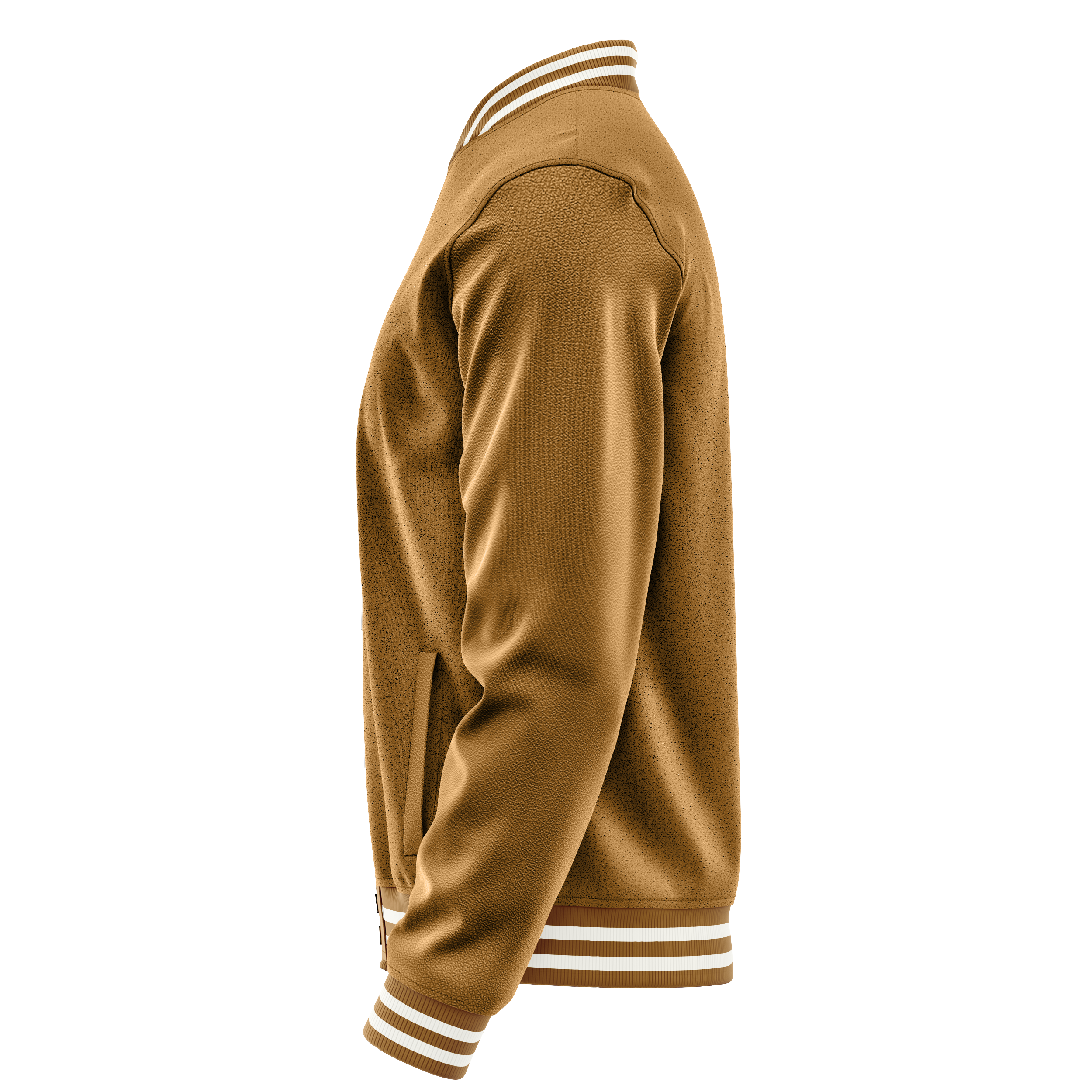 Custom Khaki Varsity Jacket Khaki Leather Sleeves JG22222218