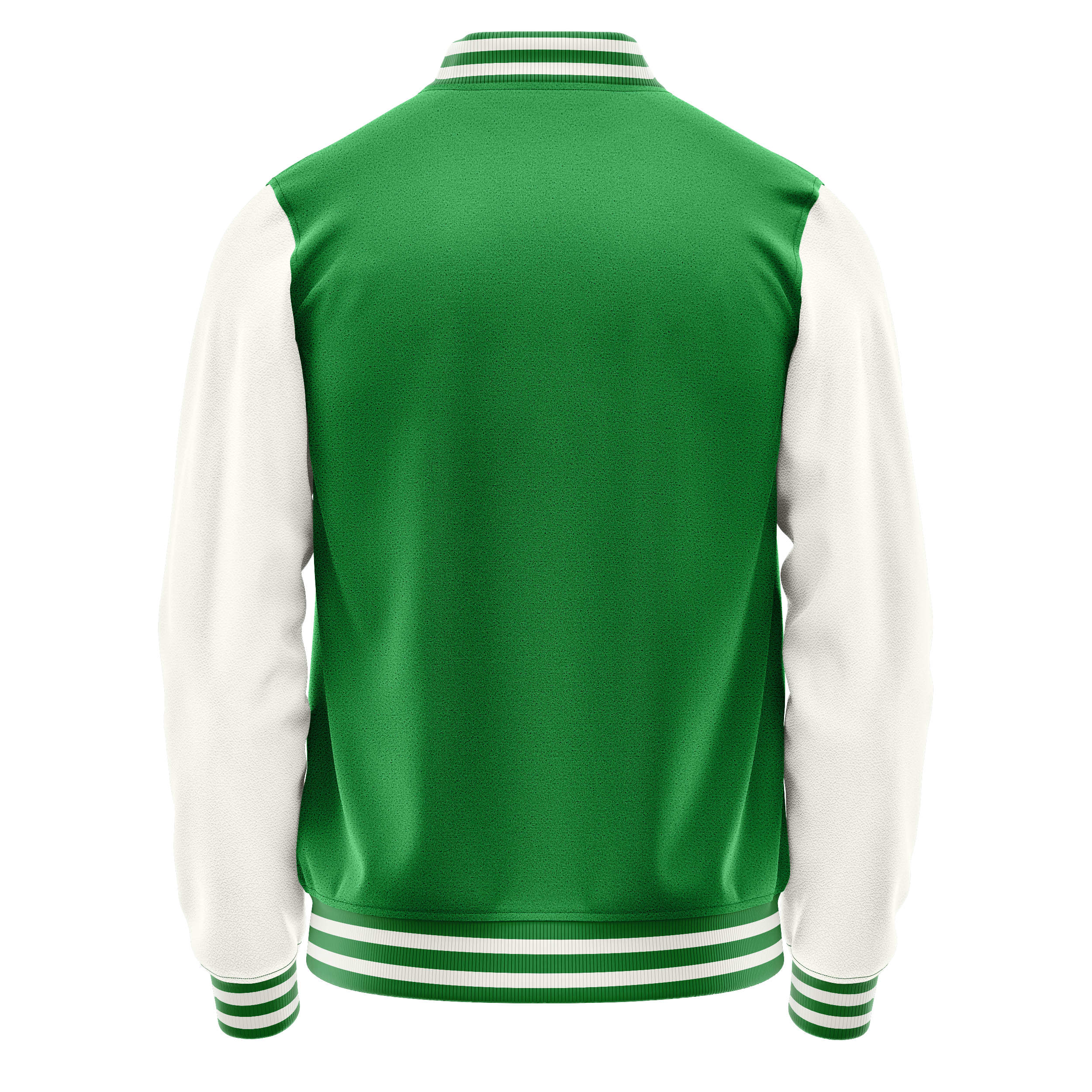 Custom Emerald Green Varsity Jacket White Leather Sleeves JG24182418