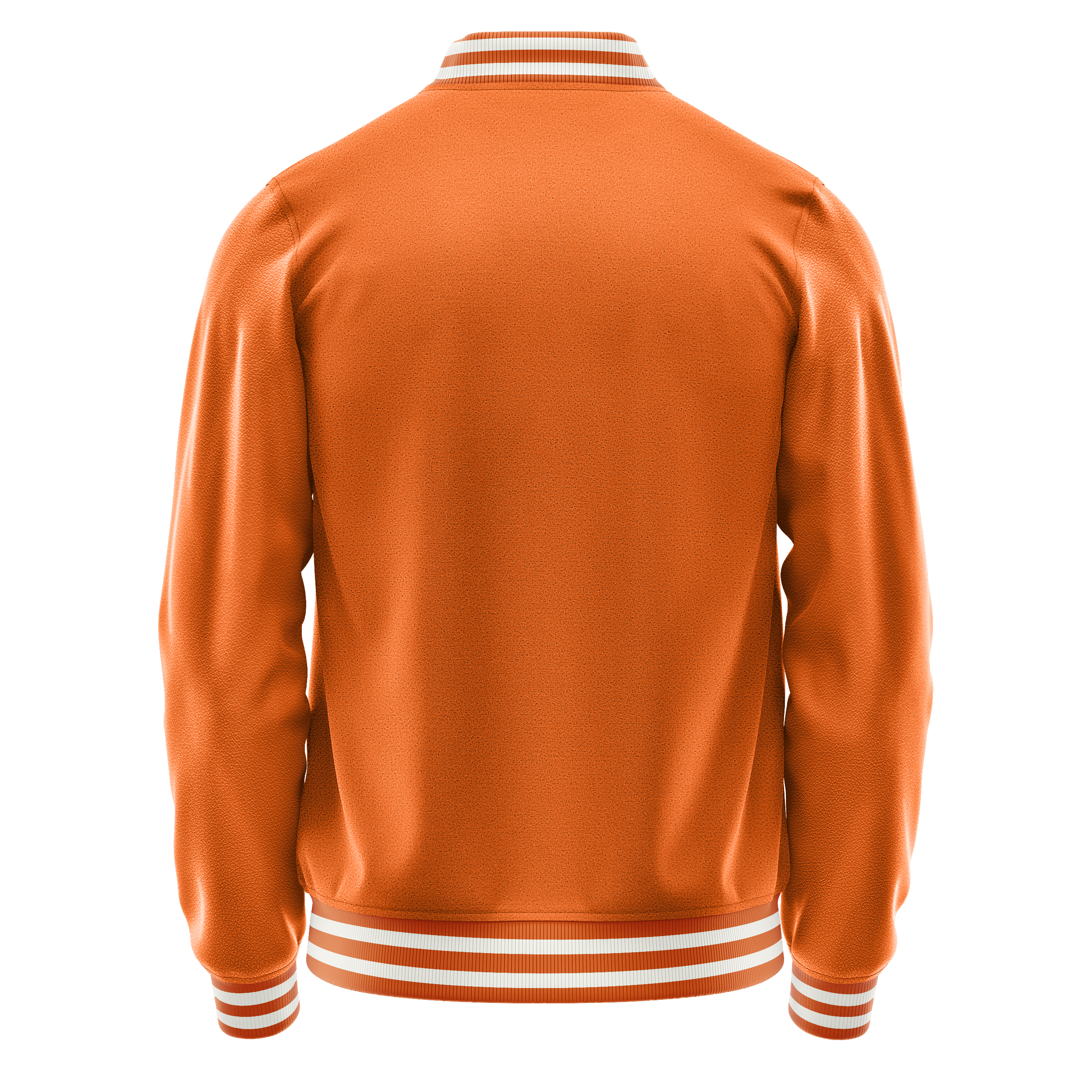 Custom Orange Varsity Jacket Orange Leather Sleeves JG28282818