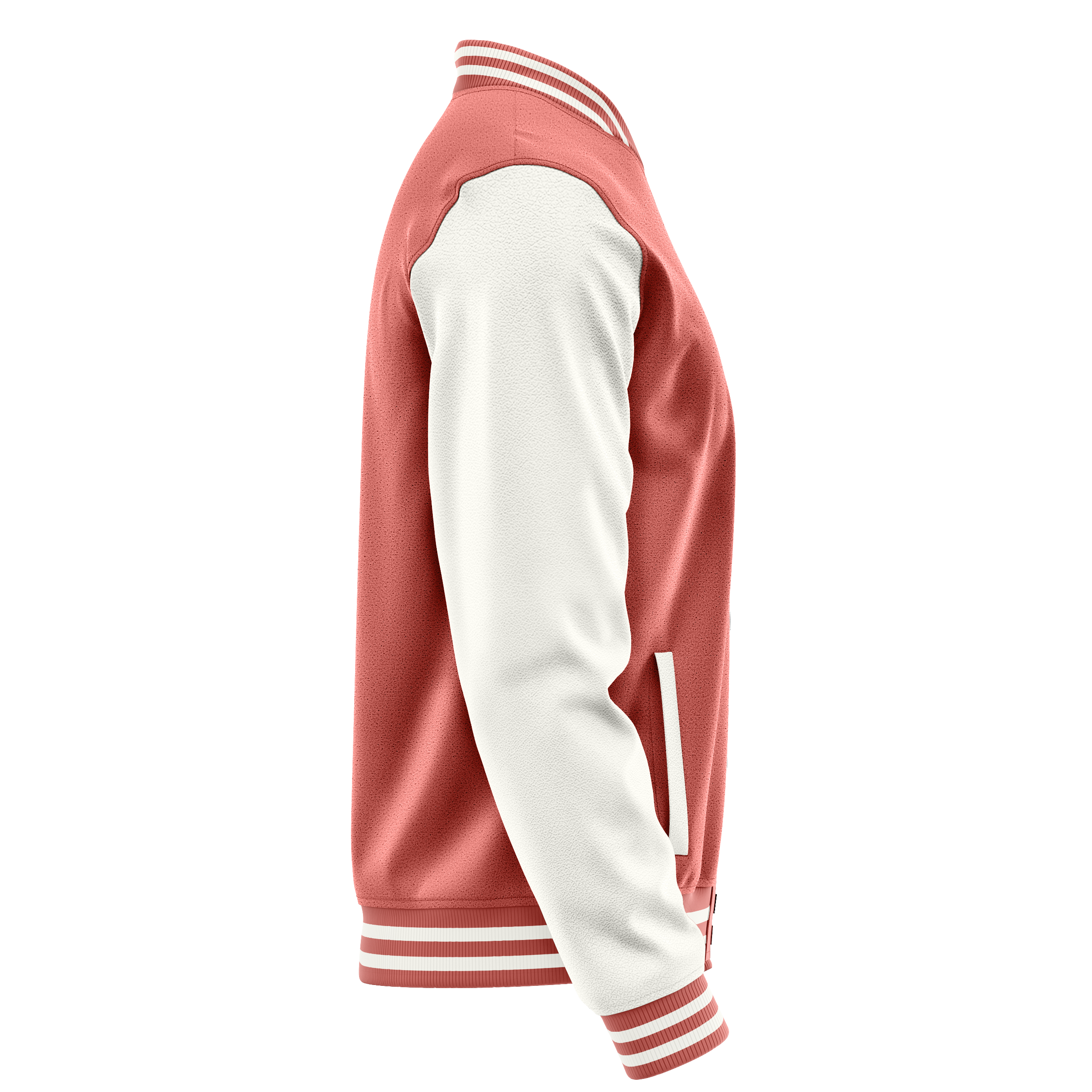 Custom Copper Rose Varsity Jacket White Leather Sleeves JG29182918