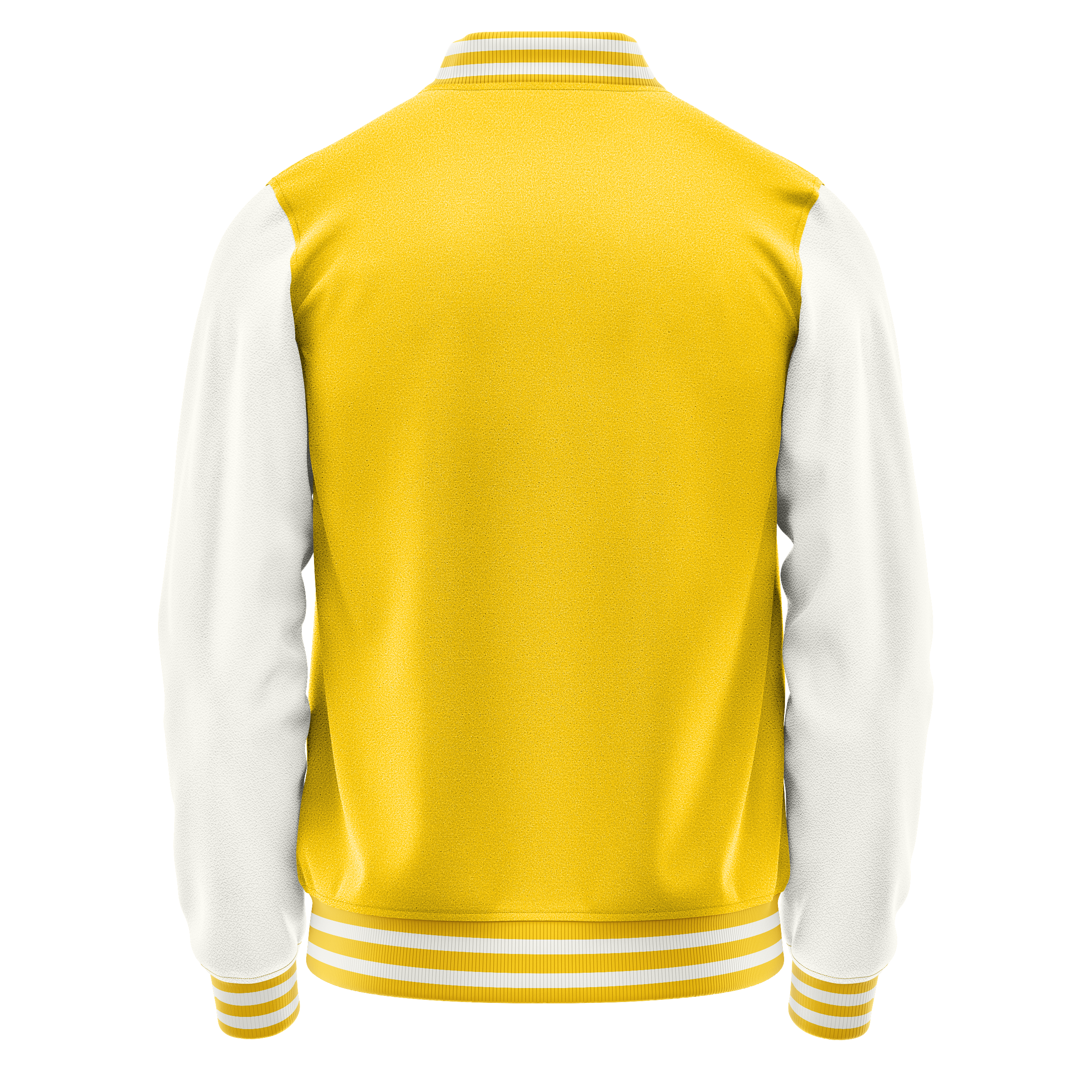 Custom Gold Varsity Jacket White Leather Sleeves JG30183018